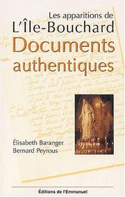 Cover of: Apparitions de l'ile bouchard documents authentiques