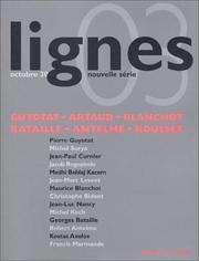 Cover of: Lignes, numéro 3. Littérature et imprécation