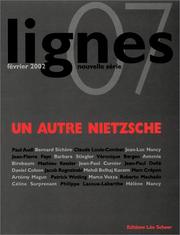 Cover of: Lignes nouvelle série 07 : Un autre nietzsche