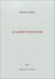 Cover of: Le Carnet posthume