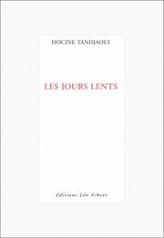 Cover of: Les Jours lents