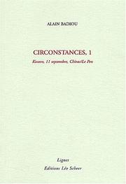 Cover of: Circonstances 1