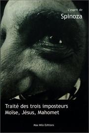 Cover of: Traité des trois imposteurs  by L'esprit de Spinoza, Max Milo
