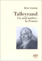 Cover of: Talleyrand  by Duff Cooper, Viscount Norwich, Daniel B. Roche