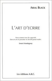 Cover of: L'Art d'écrire by Arial Black