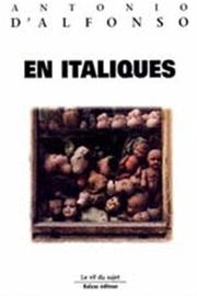 Cover of: En Italiques by Antonio D'Alfonso