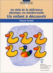 Cover of: Un enfant à découvrir