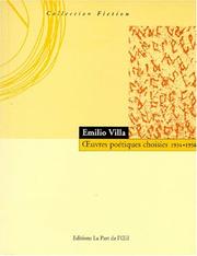 Cover of: Oeuvres poétiques choisies by Emilio Villa