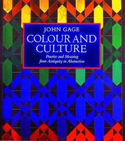 Cover of: Colour and Culture by Gage, John.