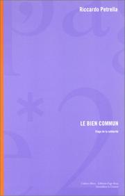 Le Bien commun by Petrella/Riccardo
