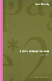 Cover of: Le nouvel humanisme militaire by Noam Chomsky