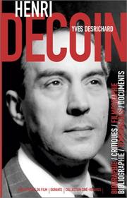 Cover of: Henri Decoin : Un artisan du cinéma populaire