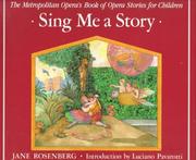 Sing Me a Story by Jane Rosenberg