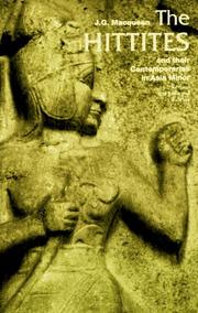 Cover of: The Hittites: And Their Contemporaries in Asia Minor (Ancient Peoples and Places Series)