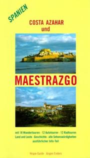 Cover of: Costa Azahar und Maestrazgo by Jürgen Enders