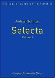 Cover of: Andrzej Schinzel, Selecta (Heritage of European Mathematics)