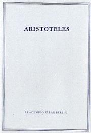 Cover of: Aristoteles: "Opuscula" (Aristoteles Werke)