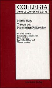 Cover of: Traktate Zur Platonischen Philsophie