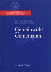 Gemeinwohl und Gemeinsinn 4 by Herfried Münkler