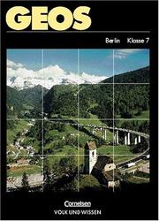 Cover of: GEOS, Ausgabe Berlin, Klasse 7, Europa by Ludwig Barth, Dieter Richter