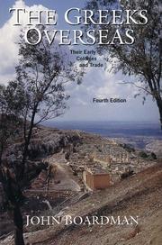 Cover of: The Greeks overseas by John Boardman