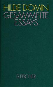 Cover of: Gesammelte Essays. Heimat in der Sprache.