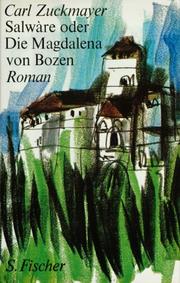 Cover of: Salware oder die Magdalena von Bozen.
