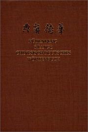 Cover of: Chinesisch-Deutsches Wörterbuch