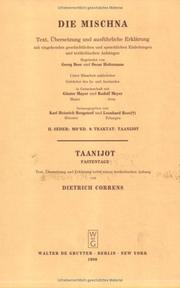 Cover of: Die Mischna: Text, Ubersetzung Und Ausfuhrliche Erklarung Mit Eingehenden Geschichtlichen Und Sprachlichen Einleitungen Und Textkritischen Anhangen