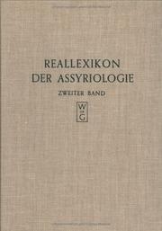 Cover of: Reallexikon Der Assyriologie: Unter Mitwirkung Zahlreicher Fachgelehrter
