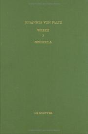 Cover of: Opuscula by 