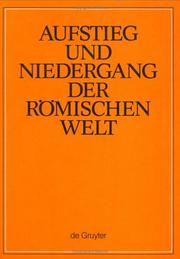 Cover of: Aufstieg Und Niedergang Der Roemischen Welt, Part 3 by Hildegard Temporini