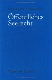 Cover of: Offentliches Seerecht