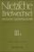 Cover of: Briefwechsel, Kritische Gesamtausgabe, Abt.3, Bd.6, Briefe an Nietzsche, Januar 1887 - Januar 1889