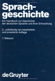 Cover of: Sprachgeschichte by Stefan Sonderegger