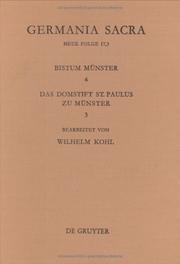 Cover of: Germania Sacra: Historisch-Statistische Beschreibung Der Kirche Des Alten Reiches