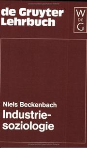 Cover of: Industriesoziologie.