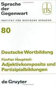 Front cover of Deutsche Wortbildung by Maria Pumpel-Mader