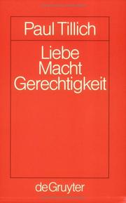 Cover of: Liebe - Macht - Gerechtigkeit
