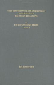 Cover of: Text Und Textwert Der Griechischen Handschriften Des Neuen Testaments by Kurt Aland