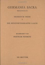 Cover of: Das Erzbistum Trier (Germania Sacra, Vol 31)