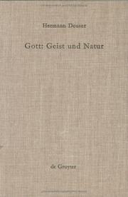 Cover of: Gott: Geist Und Natur : Theologische Konsequenzen Aus Charles S. Peirce' Religionsphilosophie (Theologische Bibliothek Topelmann)