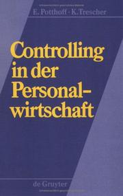 Cover of: Controlling in der Personalwirtschaft. by Erich Potthoff, Karl Trescher