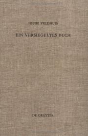 Cover of: Ein Versiegeltes Buch: Der Naturbegriff in Der Theologie J.G. Hamanns