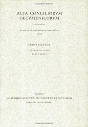 Cover of: Index Verborum Graecorum Quae in Actis Synodi Lateranensis A.649 Et in Actis Concilii Oecumenici Sexti Continentur