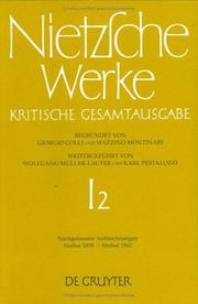 Cover of: Nietzsche Werke by 