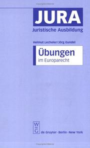 Cover of: Ubungen Im Europarecht