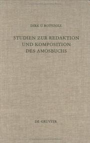 Cover of: Studien Zur Redaktion Und Komposition Des Amosbuchs (Beihefte Zur Zeitschrift Fhur die Alttestamentliche Wissensc)