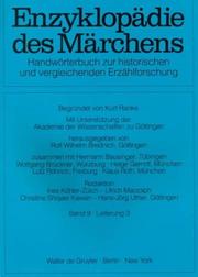 Cover of: Enzyklopadie Des Marchens: Handworterbuch Zur Historischen Und Vergleichenden Erzahlforschung