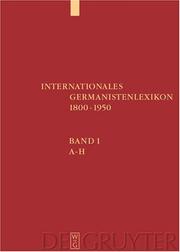 Cover of: Internationales Germanistenlexikon, 1800-1950